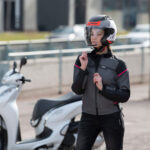 Jakna LS2 RIVA ženska crno tamno sivo roza - Slika 7