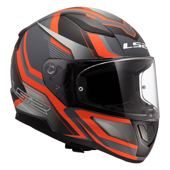 Kaciga LS2 Full Face FF353 RAPID II FLITZ narandžasto siva - Slika 7