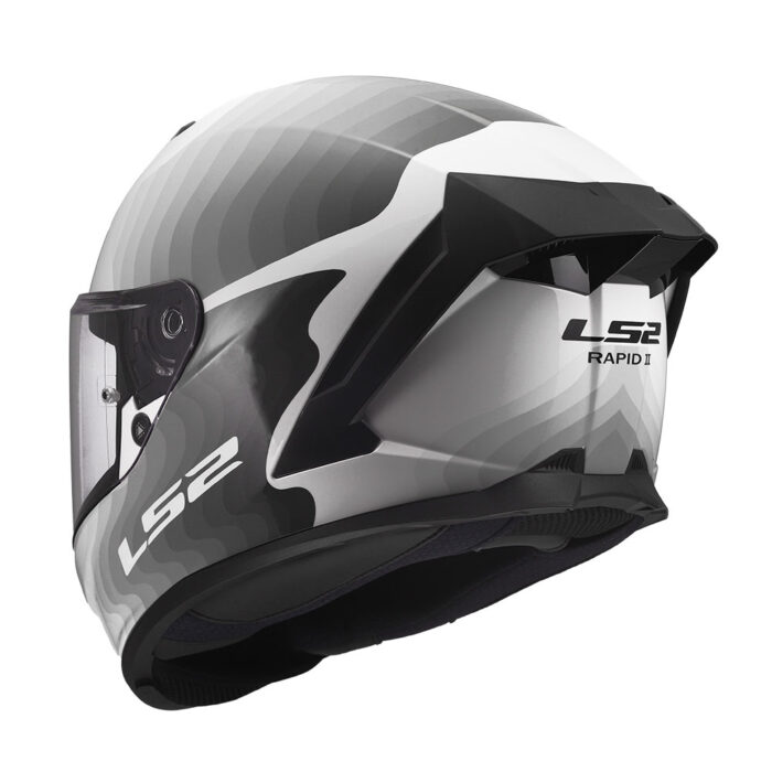 Kaciga LS2 Full Face FF820 RAPID III FLOW belo siva - Slika 3