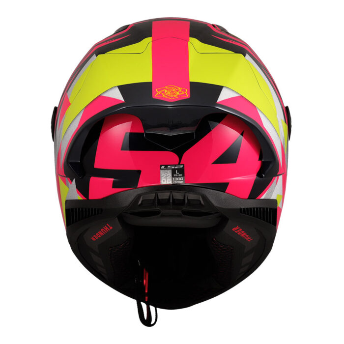 Kaciga LS2 Full Face FF805 THUNDER CARBON GP AERO REPLICA ALDEGUER žuto roza - Slika 4