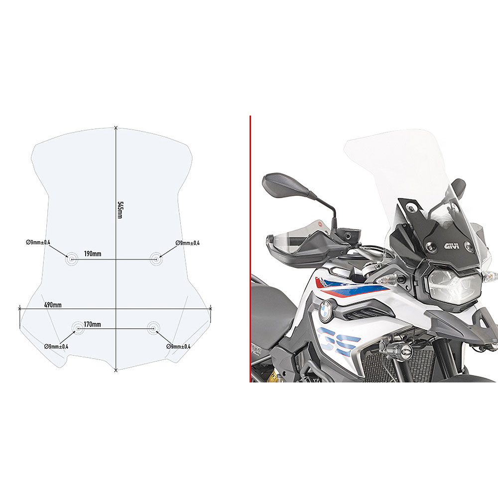 2a70b7ca-b685-4ac4-934f-7aaff8a33c39.jpg Vizir providni povišeni GIVI BMW F 750 / 800 GS (18-20) D5127ST - Slika 1