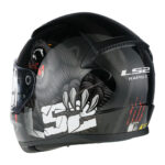 Kaciga LS2 Full Face FF353 RAPID II CLAW crno crvena - Slika 3