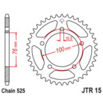 Lančanik zadnji JT  JTR263-38 (428)38 zuba - Slika 6