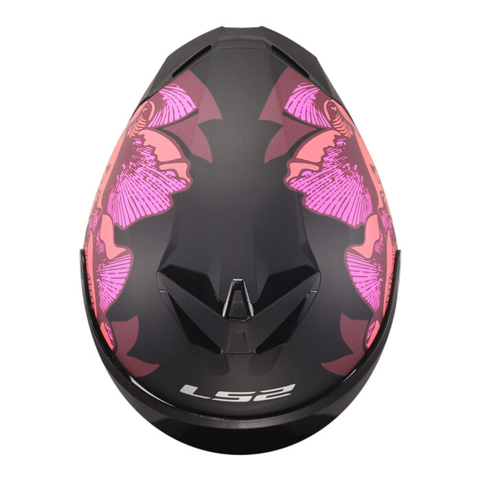 Kaciga LS2 Full Face FF820 RAPID III POPIES II crno roza - Slika 6
