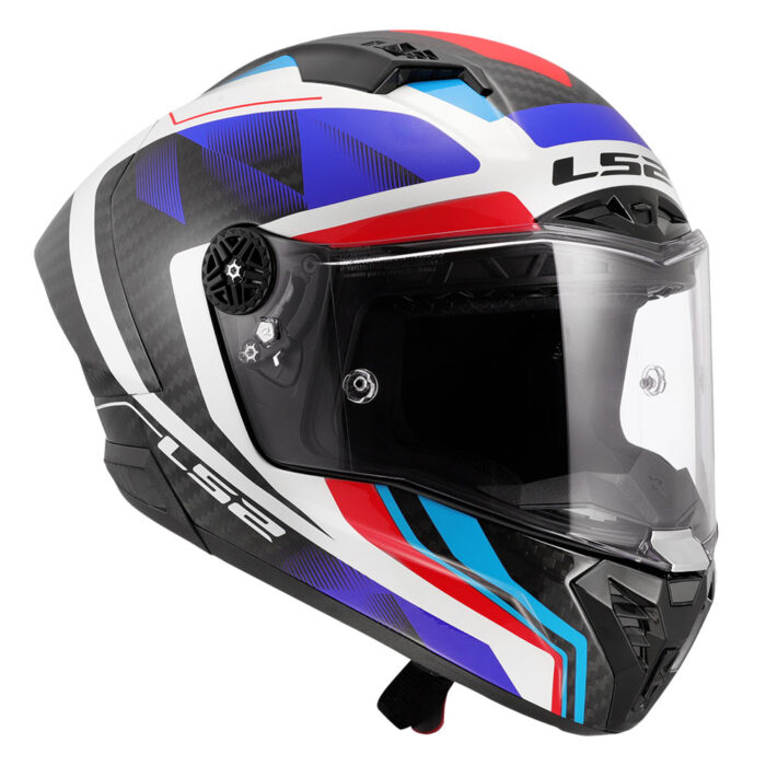 Kaciga LS2 Full Face FF805 THUNDER CARBON GP AERO RAUTE plavo crvena - Slika 7
