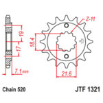 Lančanik prednji JT JTF1352-13 (520) 13 zuba - Slika 10