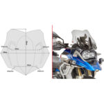 Vizir providni povišeni Kappa Yamaha T-MAX 560 (22-25) KD2161ST - Slika 5
