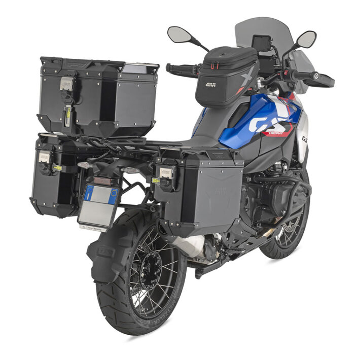 Centralni kofer GIVI TREKKER OUTBACK EVO SMART 42 BLACK LINE ALU crni Monokey 42L - Slika 2