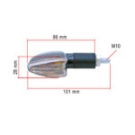Žmigavci univerzalni carbon 12V 21W par - Slika 2