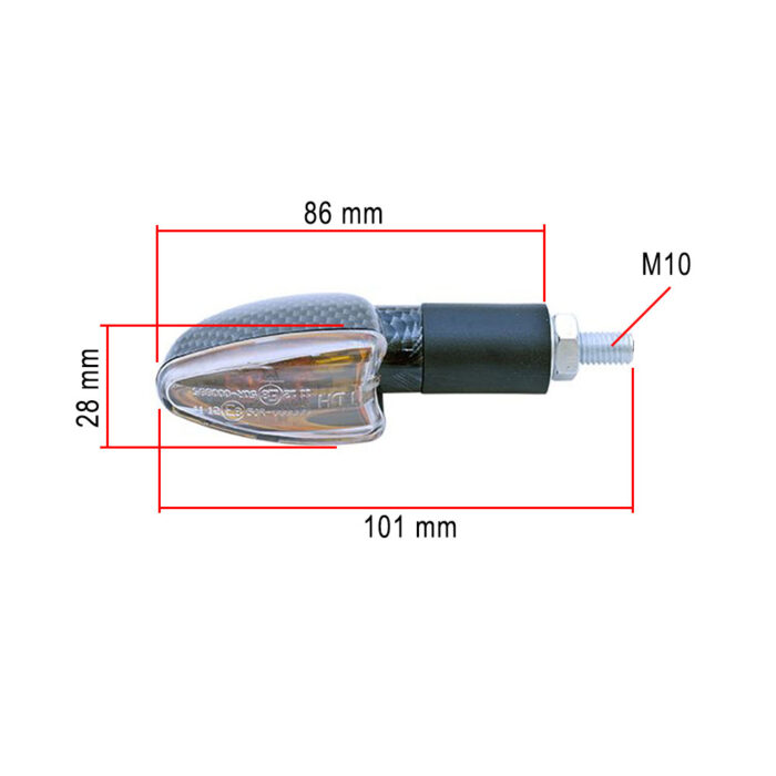 Žmigavci univerzalni carbon 12V 21W par - Slika 2