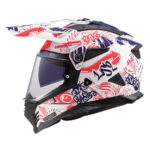 Kaciga LS2 Enduro MX702 PIONEER II FANTASY belo crveno plava - Slika 2