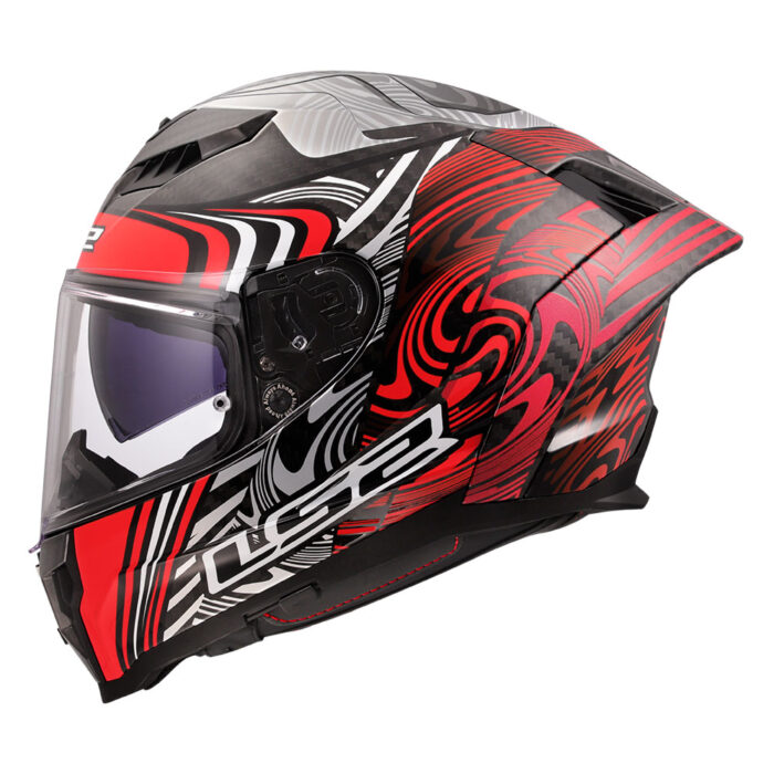 Kaciga LS2 Full Face FF807 DRAGON CARBON ENTHUM crvena - Slika 2