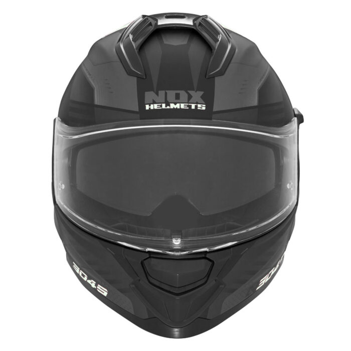 Kaciga NOX Full Face sa naočarima N304 S CARVER MATT BLACK WHITE - Slika 2