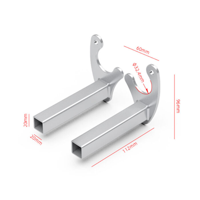 Adapter za zadnji štender V profil sivi MB-MOTO - Slika 2