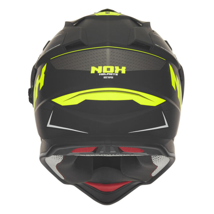 Kaciga NOX Enduro sa vizirom N312 VAPOR mat crno žuta - Slika 3