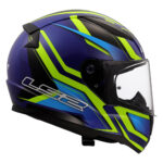 Kaciga LS2 Full Face FF353 RAPID II FLITZ žuto plava - Slika 6