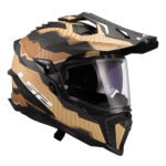 Kaciga LS2 Enduro MX701 EXPLORER CARBON TRICK braon zlatna - Slika 7