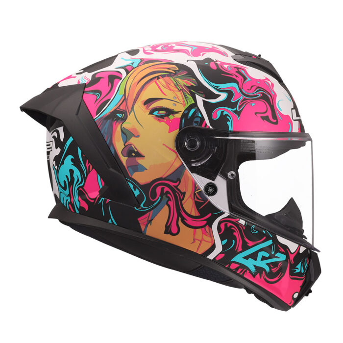 Kaciga LS2 Full Face FF820 RAPID III CYBERG ljubičasta - Slika 6