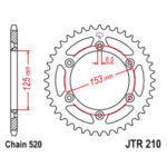Lančanik zadnji JT  JTR838-38-50-15015 (428)38 zuba - Slika 6