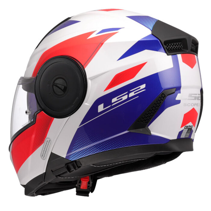 Kaciga LS2 Flip Up FF902 SCOPE II DURIA belo plavo crvena - Slika 3
