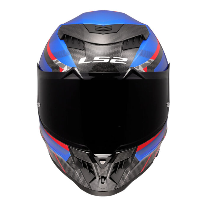 Kaciga LS2 Full Face FF807 DRAGON CARBON TRAX plavo crvena - Slika 6