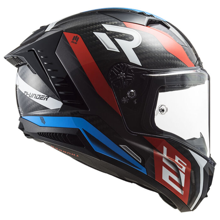 Kaciga LS2 Full Face FF805 THUNDER CARBON SUPRA crveno plava - Slika 2