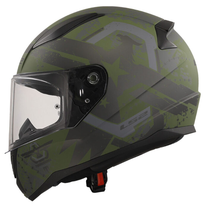 Kaciga LS2 Full Face FF353 RAPID II THUNDER BIRDS vojna zelena - Slika 2