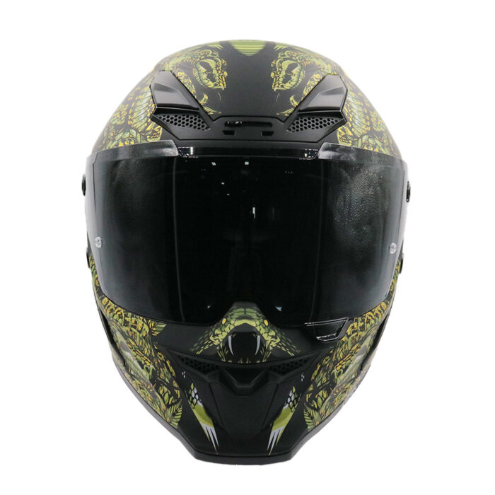 Kaciga NOX EXKLUZIV GOLIATH MYTHOLOGY Full Face zlatna - Slika 3