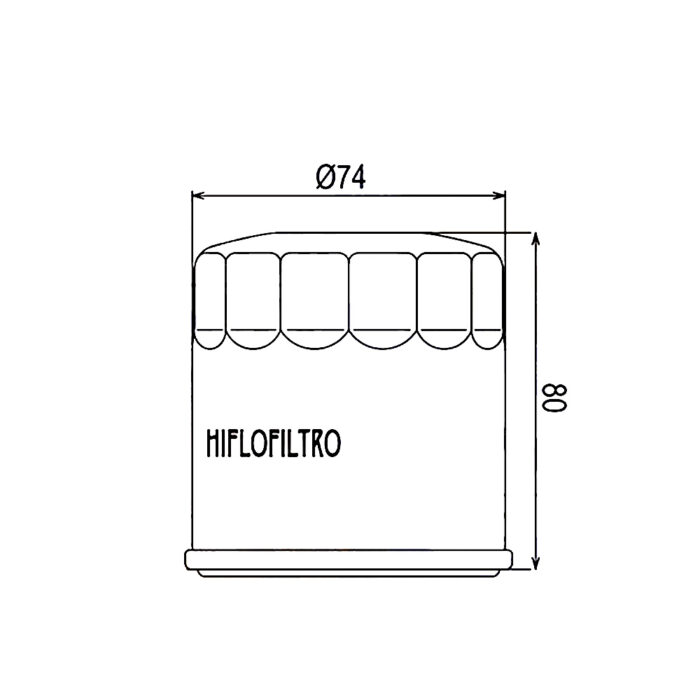 Filter ulja HF740 Hiflo Yamaha Marine - Slika 2