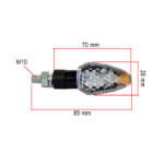 Žmigavci univerzalni CLI7021 kratki crni LED par homologovani - Slika 2