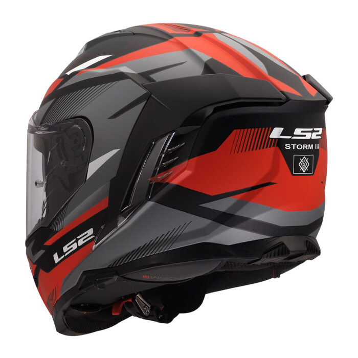 Kaciga LS2 Full Face FF818 STORM III KOMAI crno crvena - Slika 3