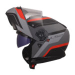Kaciga LS2 Flip Up FF908 STROBE II MONZA crno sivo crvena - Slika 4