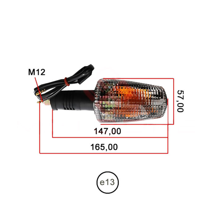 Žmigavac Yamaha TDM (91-01 prednji ) providni Vicma - Slika 3