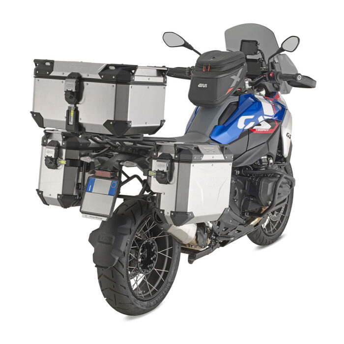 Bočni kofer GIVI TREKKER OUTBACK MONOKEY® CAM SIDE EVO SMART 37 ALU niklovani desni 37L - Slika 2
