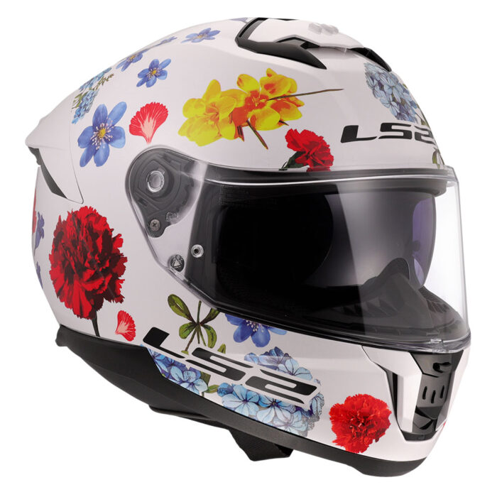 Kaciga LS2 Full Face FF808 STREAM II FLOWERS bela sa naočarima - Slika 7