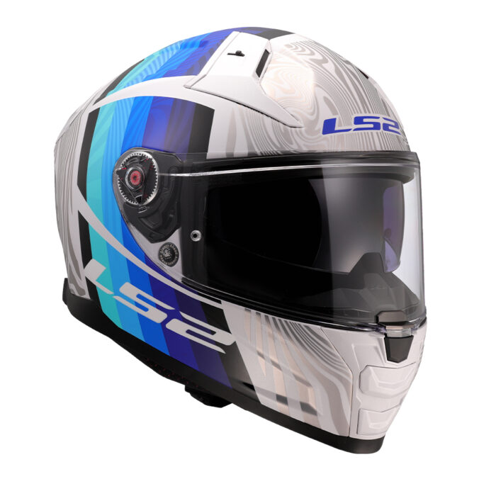 Kaciga LS2 Full Face FF811 VECTOR II FREEDOM belo siva - Slika 7