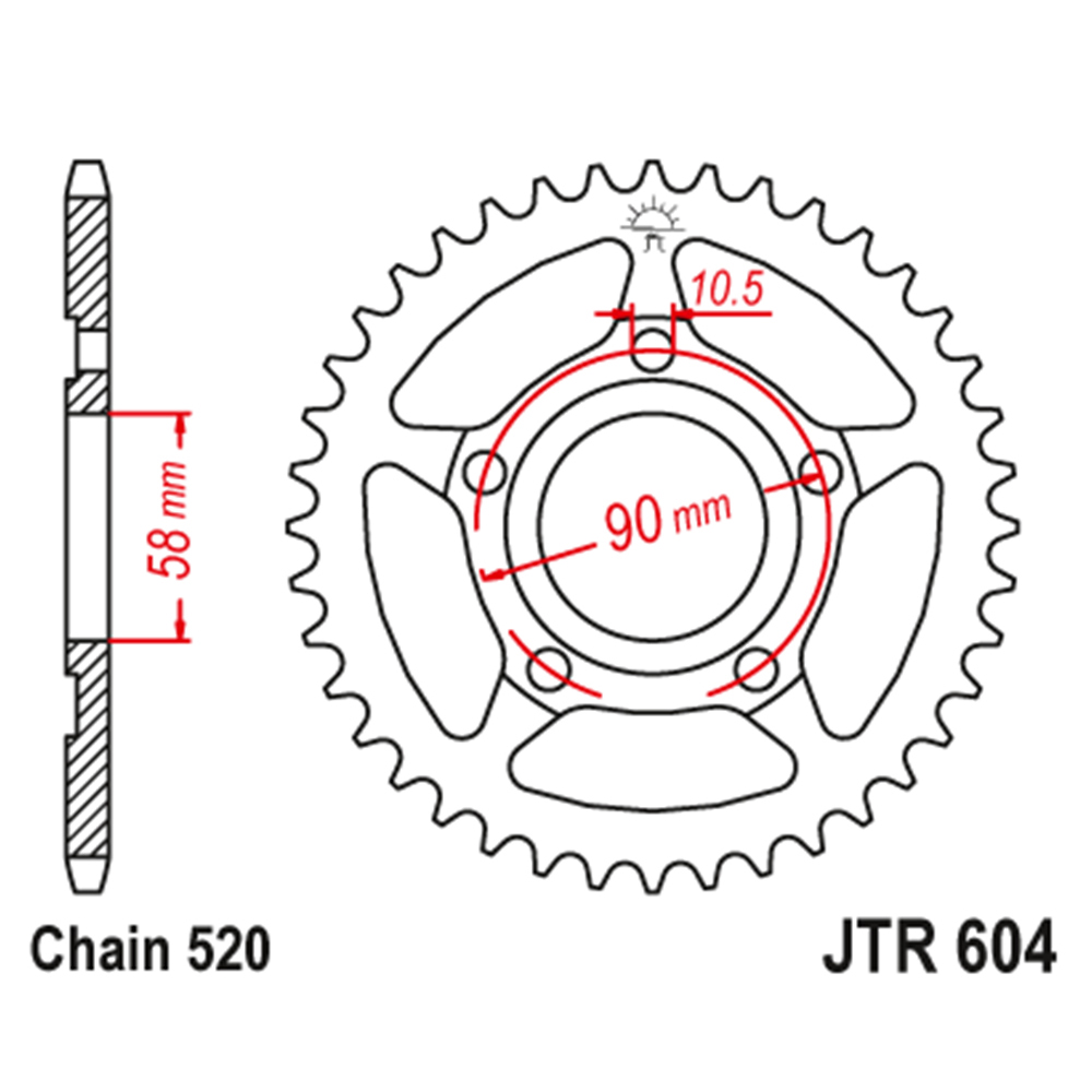 41dafe8d-cf00-4231-99ac-f9d37298d928.jpg Lančanik zadnji JT JTR604-36-50-32046 (520)36 zuba - Slika 1
