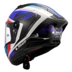 Kaciga LS2 Full Face FF805 THUNDER CARBON GP AERO RAUTE plavo crvena - Slika 3