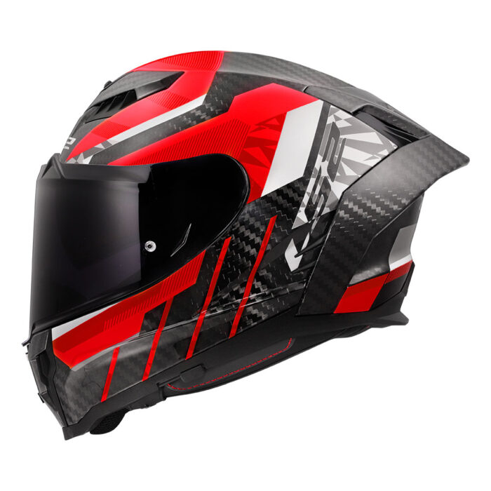 Kaciga LS2 Full Face FF807 DRAGON CARBON TRAX crvena - Slika 3