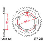 Lančanik zadnji JT JTR251-51 (520) 51 zub