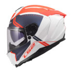 Kaciga LS2 Full Face FF817 CHALLENGER II TITAN belo plavo crvena - Slika 2