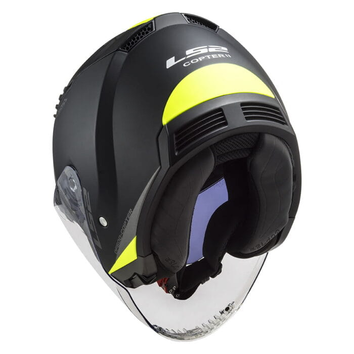 Kaciga LS2 Jet OF600 COPTER II URBANE  mat crno žuta sa naočarima - Slika 5