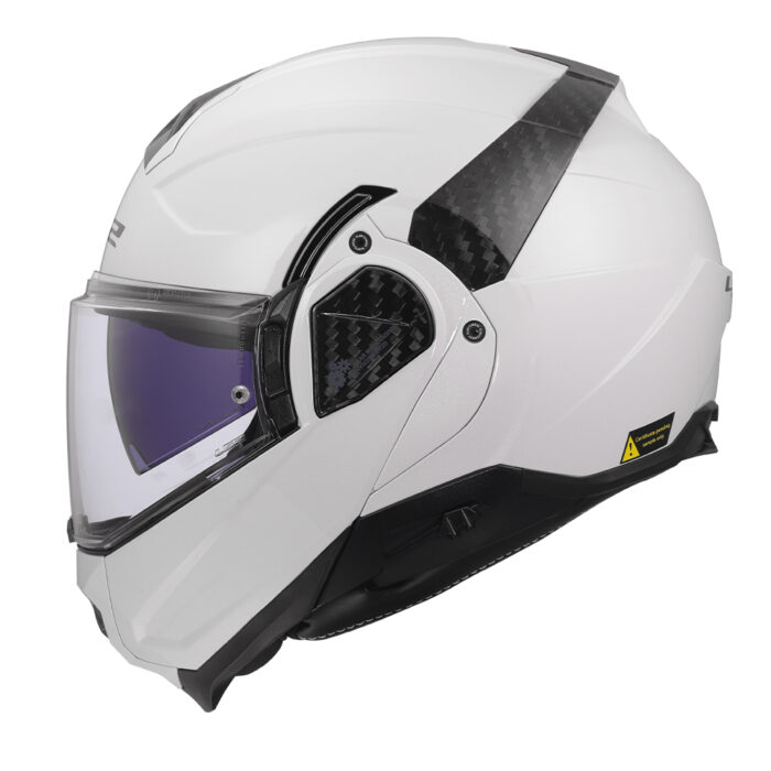 Kaciga LS2 Flip Up FF910 ADVANT II SOLID bela - Slika 2