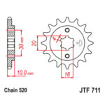 Lančanik prednji JT  JTF259-13 (428)13 zuba - Slika 7