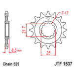Lančanik prednji JT  JTF333-16RB (50)16 zuba - Slika 10