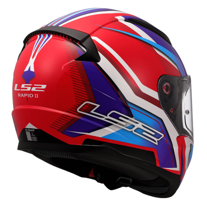 Kaciga LS2 Full Face FF353 RAPID II FLITZ belo plavo crvena - Slika 5