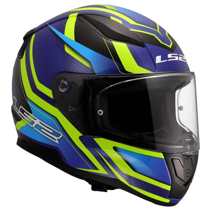 Kaciga LS2 Full Face FF353 RAPID II FLITZ žuto plava - Slika 7