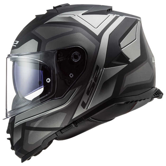 Kaciga LS2 Full Face FF800 STORM II FASTER mat titanium sa naočarima - Slika 2