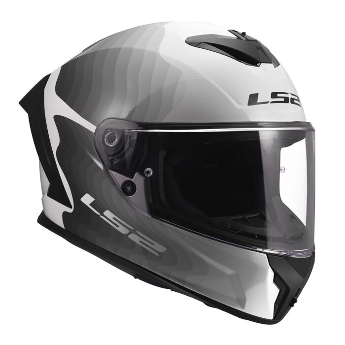 Kaciga LS2 Full Face FF820 RAPID III FLOW belo siva - Slika 7