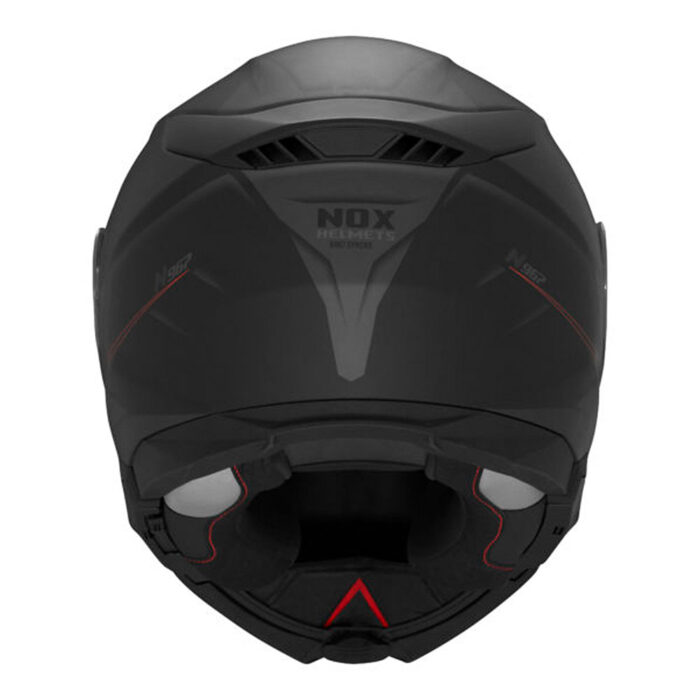 Kaciga NOX Flip Up N967 SYNCHRO sa naočarima mat crno crvena - Slika 3